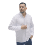 Camisa Oxford blanca caballero - Imagen 3