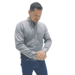 Camisa drill gris caballero - Imagen 2