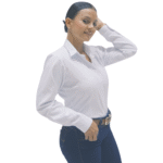 Camisa Oxford blanca dama - Imagen 3