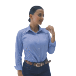 Camisa Lec Lee azul dama - Imagen 4