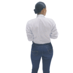 Camisa Oxford blanca dama - Imagen 4