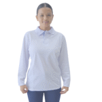 Polo hambar blanco manga larga unisex - Imagen 5