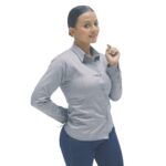 Camisa drill gris dama - Imagen 4