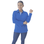 Polo hambar azul rey manga larga unisex - Imagen 8