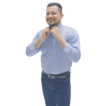 Camisa drill azul caballero - Imagen 4