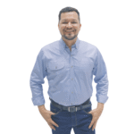 Camisa drill azul caballero - Imagen 3