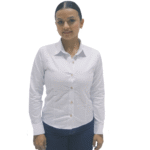 Camisa drill blanca dama - Imagen 3