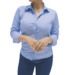 Camisa drill azul dama - Imagen 3