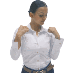 Camisa drill blanca dama - Imagen 5