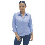 Camisa drill azul dama