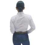 Camisa drill blanca dama - Imagen 4