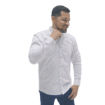 Camisa drill blanca caballero - Imagen 5