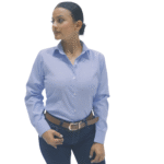 Camisa Oxford azul dama - Imagen 3