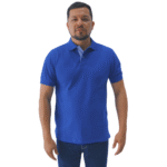 Polo hambar azul rey caballero