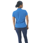 Polo hambar azul turquesa dama - Imagen 3