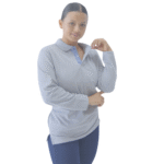 Polo hambar gris manga larga - Imagen 3