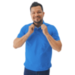 Polo hambar azul turquesa caballero - Imagen 2