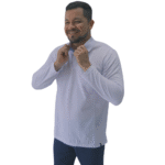 Polo hambar blanco manga larga unisex - Imagen 4