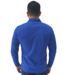 Polo hambar azul rey manga larga unisex - Imagen 5