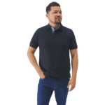 Polo hambar negro caballero