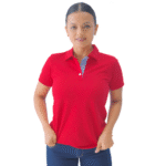 Polo hambar rojo dama