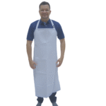 Delantal impermeable pvc blanco