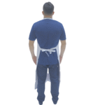 Delantal impermeable pvc blanco - Imagen 3