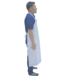 Delantal impermeable pvc blanco - Imagen 2