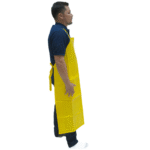 Delantal impermeable amarillo pvc - Imagen 3