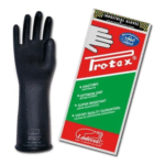 Guante caucho negro protex corto