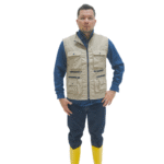 Chaleco drill caqui - Imagen 4