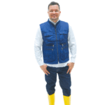 Chaleco drill azul oscuro