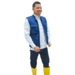 Chaleco drill azul oscuro - Imagen 3