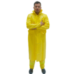 Gabán impermeable pvc amarillo - Imagen 4