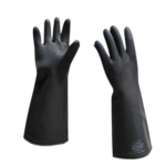 Guante caucho negro protex largo