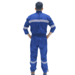 Overol piloto en drill azul oscuro unisex - Imagen 3