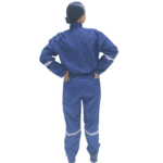 Overol piloto en drill azul oscuro unisex - Imagen 4