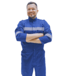 Overol piloto en drill azul oscuro unisex - Imagen 5