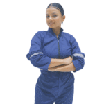 Overol piloto en drill azul oscuro unisex - Imagen 8