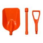Pala anti chispa 3 piezas naranja - Imagen 2